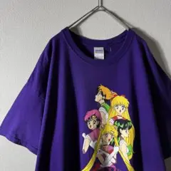激レア‼️00s セーラームーン アニメ 古着 キャラクター XL 紫 パープル