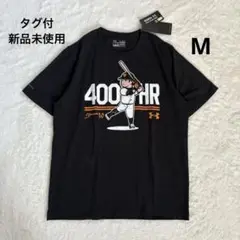 【タグ付新品】アンダーアーマー　 阿部慎之助　400号ホームラン記念Tシャツ　M