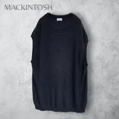 【MACKINTOSH PHILOSOPMY】　ノースリニット　ニットベスト　黒