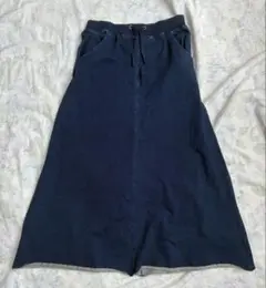 Laughter Closet スウェット デニム 風 ロングスカート コットン