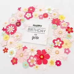 お花たっぷりセット【173】ペーパーフラワー　誕生日、和柄、七五三、寄せ書きなど