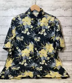 H&M アロハシャツ ハイビスカス柄 Mサイズ