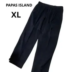 PAPAS ISLAND パパス　ネイビー　コーデュロイ　XL アンゴラ　メンズ