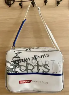美品　コナミ　スポーツクラブプールバッグ 青 KONAMI