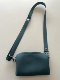 【無印良品】くすみブルーのポーチ+ベルト