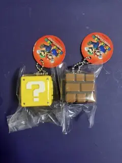 スーパーマリオ　マスコット　フィギュア　はてなブロック　レンガブロック