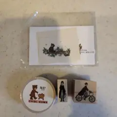大阪紙博購入❕MA7スタンプマステとスタンプセット(チビクマ、ふみこさん2種類)