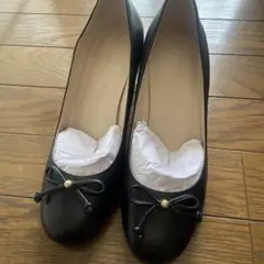 新品COLE HAAN ブラック フラットシューズ24