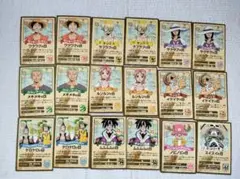 【希少】ONE PIECE男爵と秘密の島ルフィののびのびマジックハンド18枚