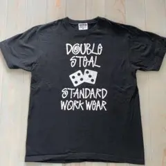 ダブルスティールロゴプリントTシャツ