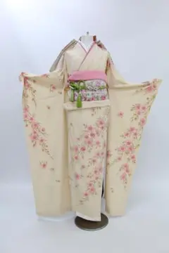 成人式各種式典正絹松田聖子白桜振袖単品　セット可能式典撮影にお稽古におすすめ 成人式各種式典正絹松田聖子白桜振袖単品 セット可能式典撮影に