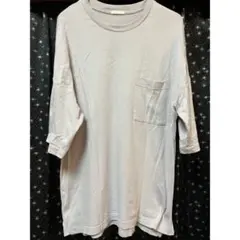 ジーユー　オーバーサイズTシャツ　パープル