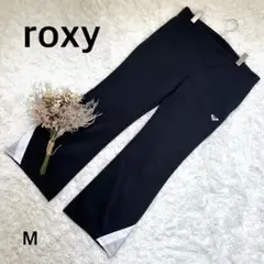 美品✨【ロキシー】フレアパンツ ジャージ スポーツウェア トレーニング M 黒
