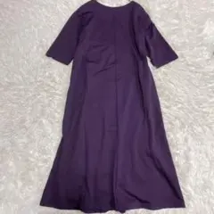 KEYUCA ケユカ　2WAYツイルポンチワンピース　パープル F デコルテ美