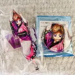 鬼滅の刃 阿波踊り アクスタ 胡蝶しのぶ 新品 缶バッジ