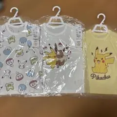 ユニクロ 110cm と100センチポケモン 半袖Tシャツ 3枚セット