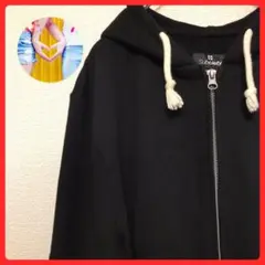 人気アイテム【サブサエティー】パーカー/ブラック/ジップアップ