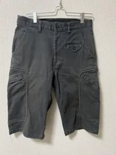 PPFM グレー カーゴショートパンツ 膝丈 y2k 神服