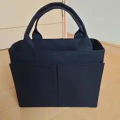 R7.92 SALE 帆布トートバッグ マチありファスナーポケット仕切り付き