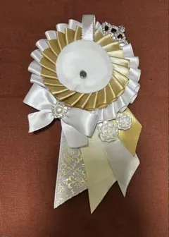 57mm用缶バッジ ロゼット 白