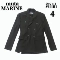 【新品】muta MARINE　ダブルジャケット 　サイズ4　ネイビー系　伸縮 2025年最新】muta MARINE テーラードジャケットの人気アイテム
