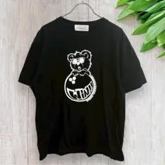 JUNRED Tシャツ M 半袖 プリント カジュアル ブラック