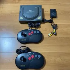 SNK ネオジオCDZ 本体 コントローラー2個付き 中古品
