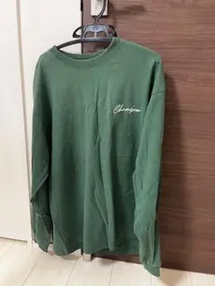 Champion グリーン ロンT