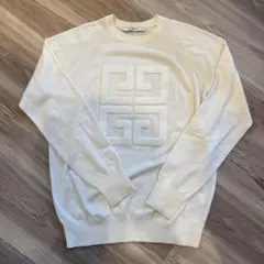 GIVENCHY ニット　ホワイト　【XL】⚠︎小さめ