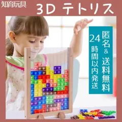 テトリス 3D 立体 パズル 積み木　おもちゃ　モンテッソーリ　知育玩具　新品