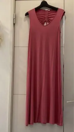 GAP ピンク ノースリーブ ロングワンピース