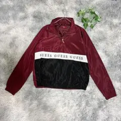 GUESS ゲス（L）ナイロンジャケット 長袖 ウインドブレーカー プルオーバー