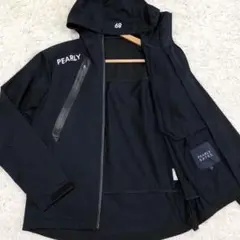 【未使用級】 PEARLY GATES ナイロンジャケット ロゴ ネイビー 3