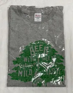 キリン ハートランド ビール グレー プリントTシャツ L 非売品 ノベルティ
