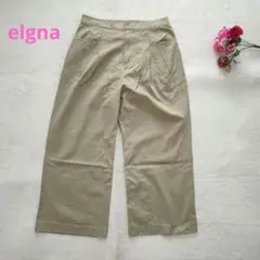 elgna エルガナ【SIZE44】オリーブグリーン ワイドパンツ