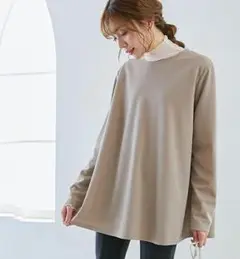 新品　Aラインカットソー　チュニック　プルオーバー