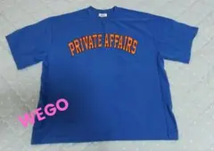 WEGO メンズビッグサイズＴシャツ ブルー L