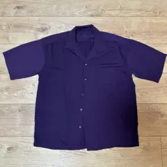 RAGEBLUE 半袖オープンカラーシャツ ドレープ