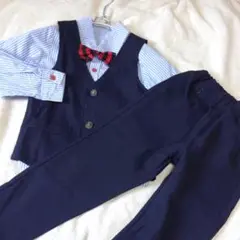 【美品】110㎝ 男の子　フォーマルセットアップ4点セット