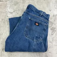 ディッキーズ　雰囲気抜群　ペインターパンツ　デニムパンツ　古着　インディゴW38