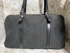 セリーヌ Cマカダム柄 ハンドバッグ 黒