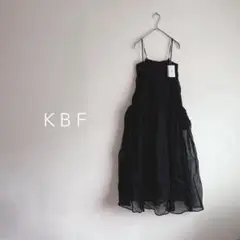 【新品】KBF シアーボイル　キャミワンピース ブラック 2024SS