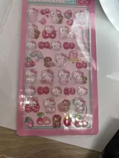 ハローキティー　ボンボンドロップシール　立体シール