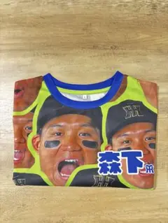 選手顔柄Tシャツ　森下翔太　阪神タイガース 森下選手 顔写真 Tシャツ
