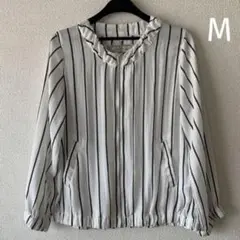 ノーカラージャケット 白 M☆クロスツー