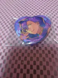 あんスタ　ラメキラハート缶バッジ　乙狩アドニス