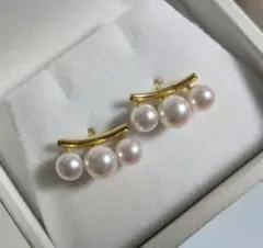 ♥︎浜幸パール♥︎♧K18 ゴールド★ ダングリングパールピアス ♥︎浜幸パール♥︎♧K18 ゴールド☆ ダングリングパールピアス