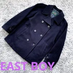 【美品】EASTBOY イーストボーイ ネイビー Pコート 11号 Lサイズ