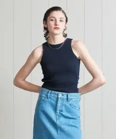 Hbeauty&youthエイチビューティー&ユース◾️パッド付アメスリタンク黒