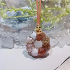 癒しのオルゴナイト❤️ポンデ型オレンジカラー+ホワイトカラー♡